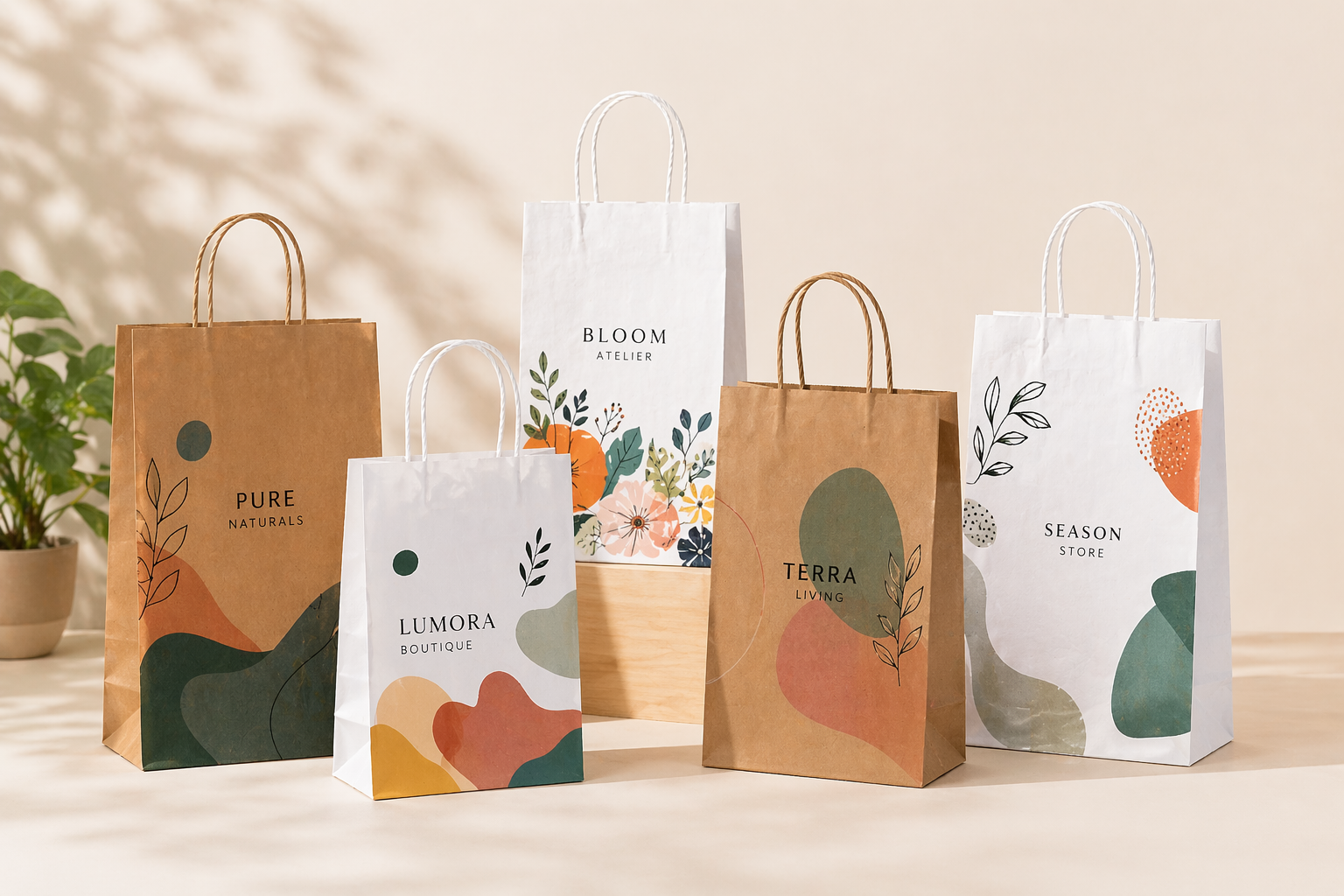 Twisted Handle Bags