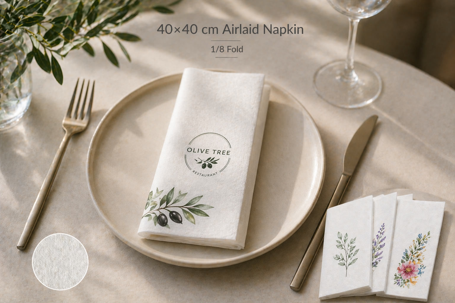 40×40 cm Airlaid Napkins